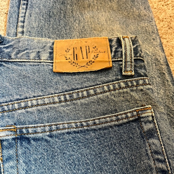 Vintage 1989 GAP Men’s Jeans W32 L36 Straight Leg Made in USA 100% Cotton - Picture 3 of 9
